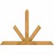 Ekena Millwork Saratoga Rough Sawn Timber Gable Bracket, Western Red Cedar, 60"W x 40"H x 4"D x 4"F, 16/12 Pitch GBW060X40X0404SAR00RWR - alternate 1
